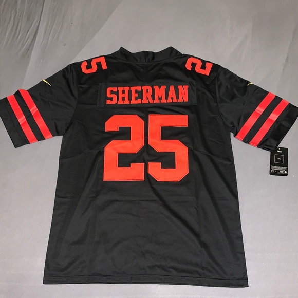 richard sherman black jersey